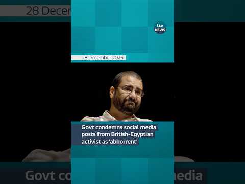Government condemns social media posts from British-Egyptian activist as ‘abhorrent’