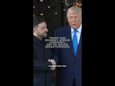 Trump and Zelensky appear confident, but no major breakthroughs in talks