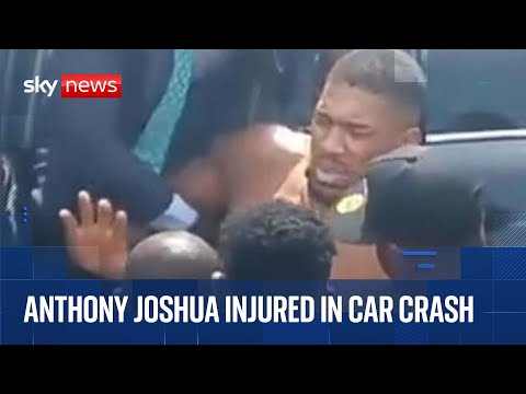 Anthony Joshua injured in car crash in Nigeria, police say | Sky News coverage