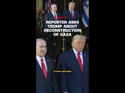 Reporter asks Trump about reconstruction of Gaza