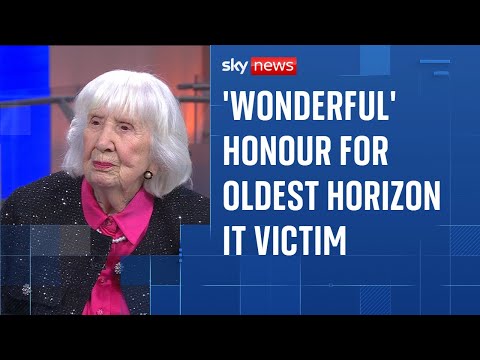 Oldest victim of Post Office scandal is honoured