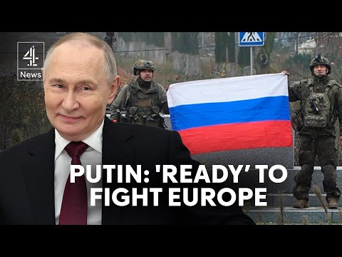 Putin says ‘ready to fight’ Europe before meeting Trump envoy