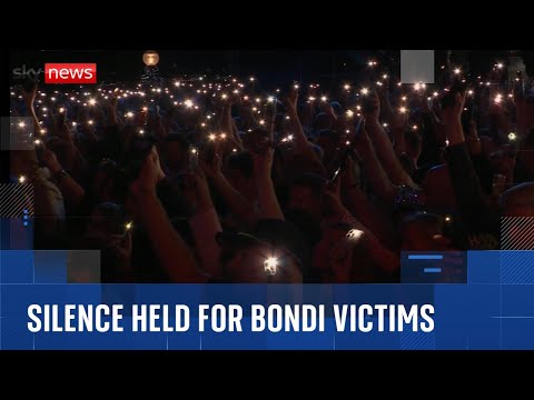 Sydney holds moment of silence for Bondi Beach victims