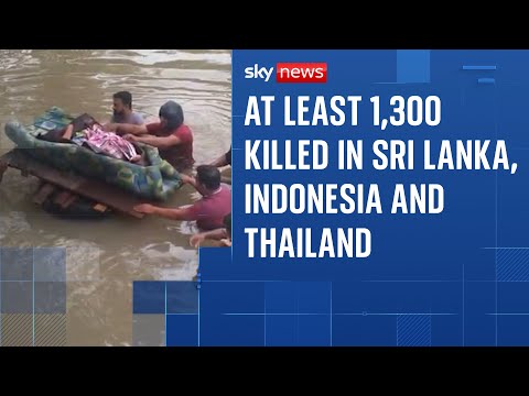 Devastation in South East Asia continues with more than 400 dead in Sri Lanka