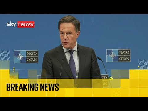NATO secretary general speaks after meeting of foreign ministers