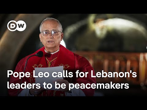 Pope Leo affirms support for two-state solution during trip to Lebanon | DW News
