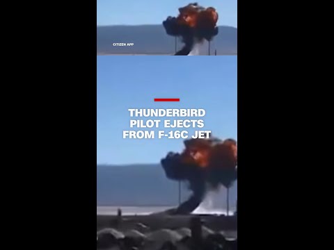 Thunderbird pilot ejects from F-16C jet