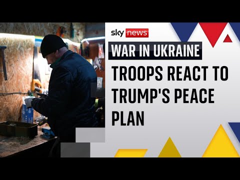 Ukrainian troops react to Donald Trump’s peace plan with scepticism