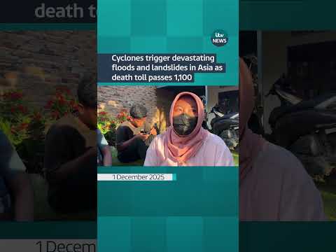 Cyclones trigger devastating floods and landslides in Asia as death toll passes 1,100