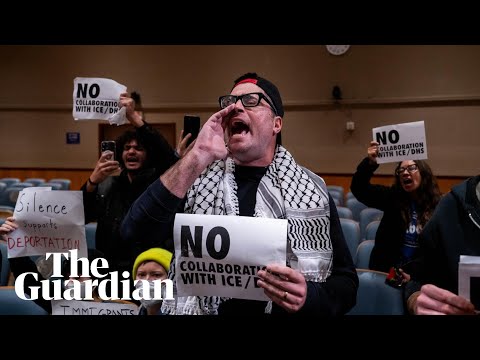 Protesters disrupt New Orleans city council meeting against ICE crackdown