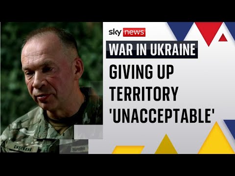 Giving up territory would be ‘unacceptable’, says Ukraine’s armed forces chief