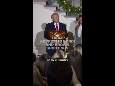 President Trump addresses Bondi and Brown shootings