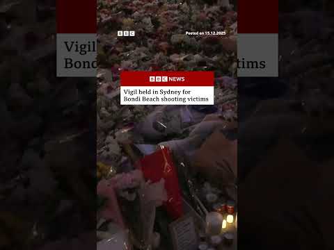 Vigil for Bondi attack victims in Sydney. #Bondi #Australia #BBCNews