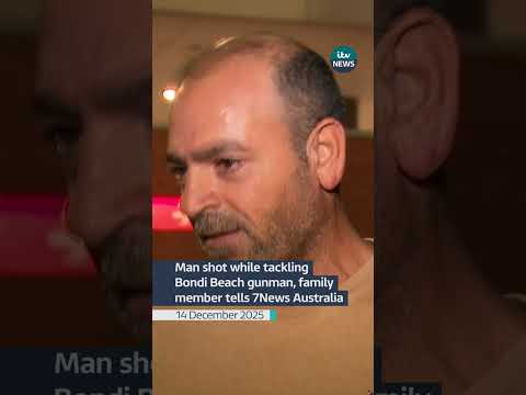 Ahmed al Ahmed’s cousin told 7News Australia that his cousin was shot twice #itvnews #bondibeach