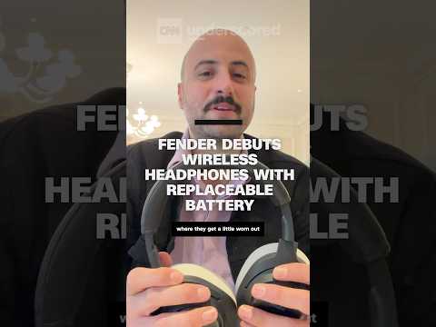 Fender debuts wireless headphones with a replaceable battery