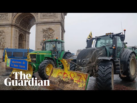 French farmers descend on Paris to protest against Mercosur deal
