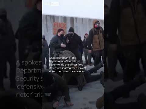 Protests in Minneapolis after woman shot dead by ICE agent