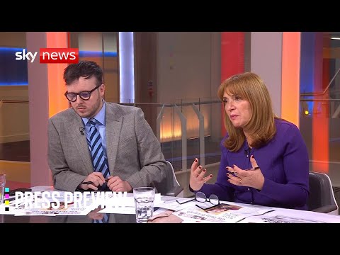 Sky News Press Preview | Benjamin Butterworth & Angela Epstein Thursday 8 January 2026