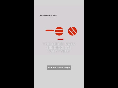 The three dots sending BTS fans wild