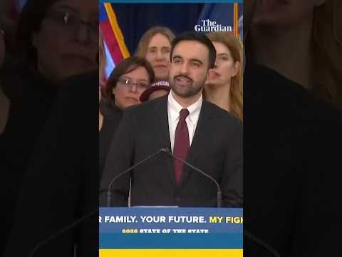 Zohran Mamdani unveils free childcare plan with New York governor Kathy Hochul