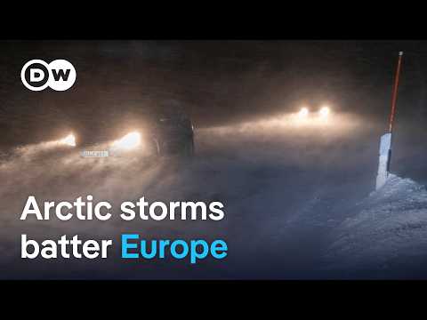 Europe hit by deep snow, frigid cold and Arctic winds | DW News