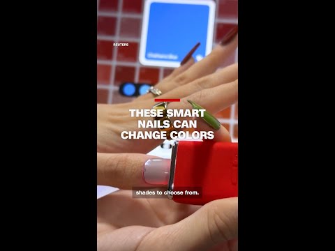 These app-controlled nails change color in seconds