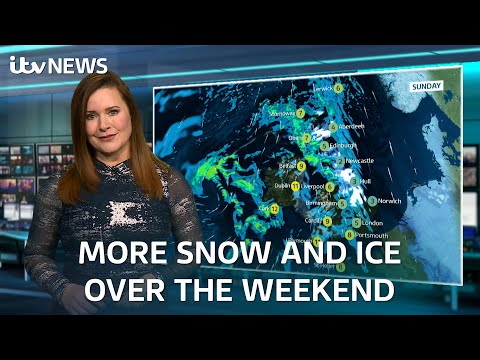 Yellow Met Office warning for even more wintry weather in the UK this weekend | ITV News