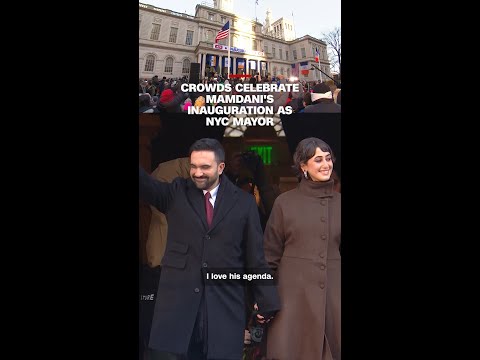 Crowds celebrate Mamdani’s inauguration as NYC mayor