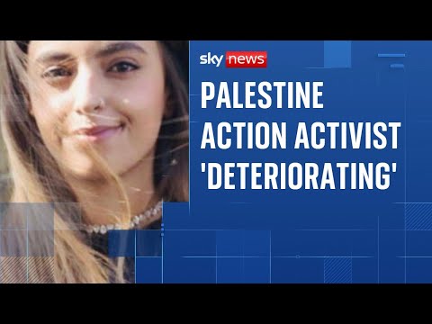 Palestine Action activist on hunger strike for nearly 70 days ‘deteriorating’