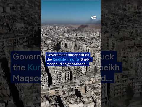 Syrians flee Aleppo amid ongoing clashes between Islamist gov’t forces and Kurdish forces | DW News
