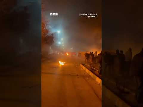 Iran protesters defy crackdown as videos show violent clashes. #Iran #Protests #BBCNews