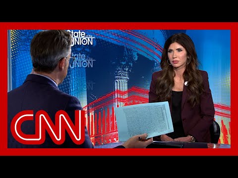 Tapper presses Noem on ‘domestic terrorism’ labeling after ICE shooting