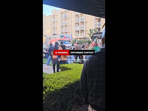 U-Haul drives through crowd of anti-regime protesters in LA