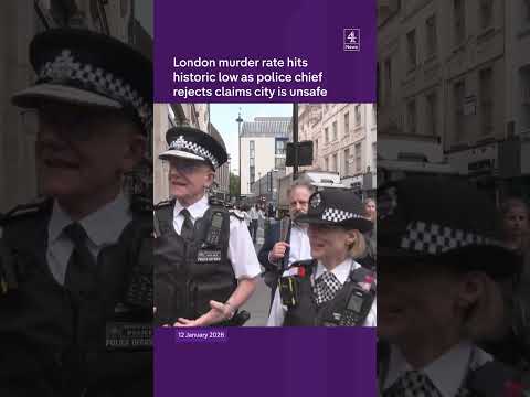 London murder rate hits historic low as police chief rejects claims city is unsafe