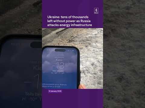Ukraine: tens of thousands left without power as Russia attacks energy infrastructure