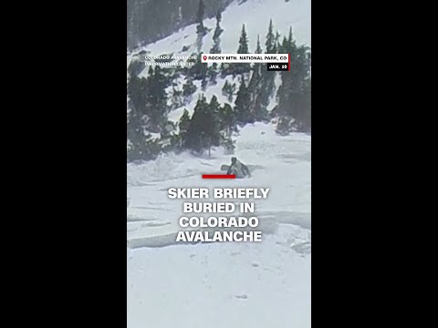 Skier briefly buried in Colorado avalanche