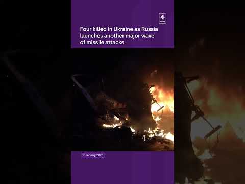 Four killed in Ukraine as Russia launches another major wave of missile attacks