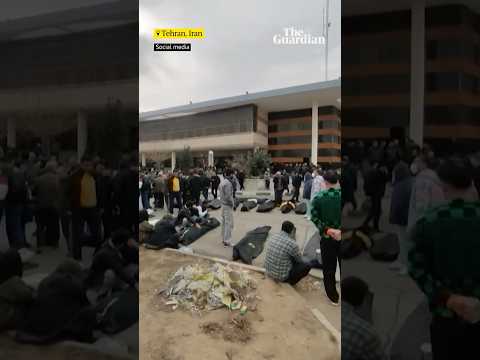 Bodies line the streets outside morgue in Tehran as protests continue