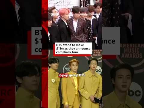 BTS reunion set to make $1bn as band announce world tour. #BTS #KPop #BBCNews