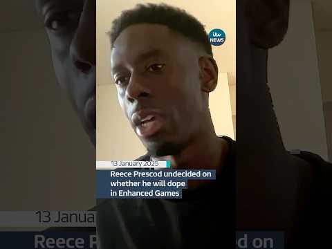 Reece Prescod undecided on whether he will dope in Enhanced Games #itvnews #enhancedgames