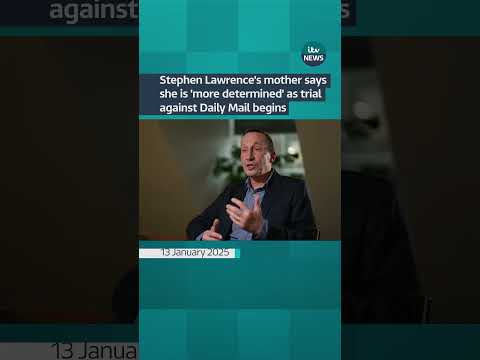 Stephen Lawrence’s mother says she is ‘more determined’ as trial against Daily Mail begins #itvnews