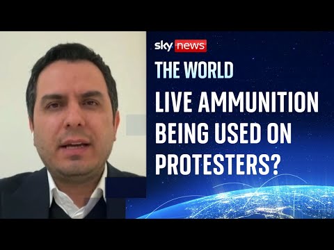 Is live ammunition being used on Iranian protesters?