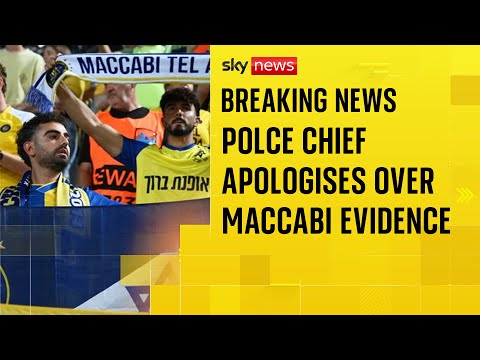 Police chief apologises for ‘second time’ after misleading MPs on Maccabi Tel Aviv fans