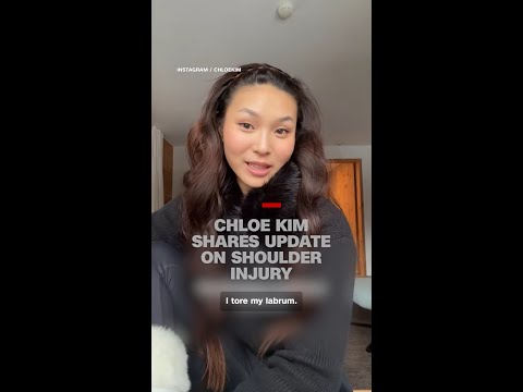 Snowboarder Chloe Kim shares update on shoulder injury