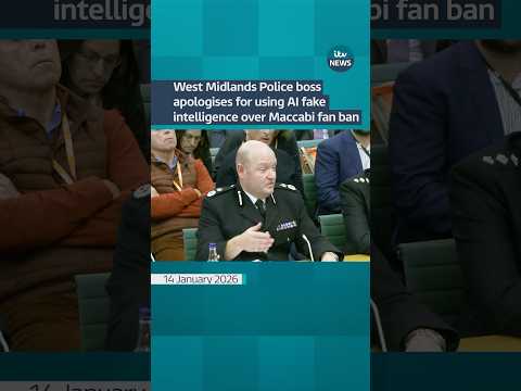 West Midlands Police boss apologises for using AI fake intelligence over Maccabi fan ban #shorts