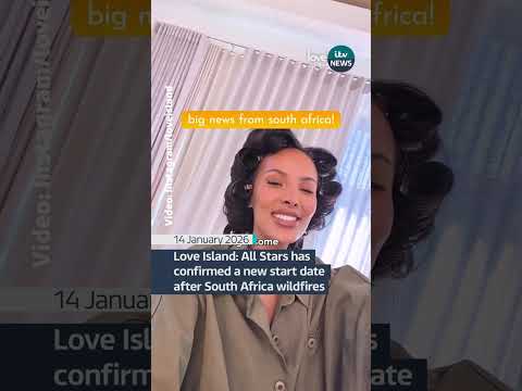 Love Island: All Stars has confirmed a new start date after the South Africa wildfires #itvnews