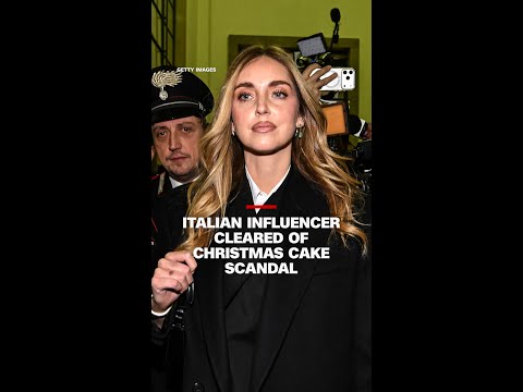 Italian influencer cleared of Christmas cake scandal