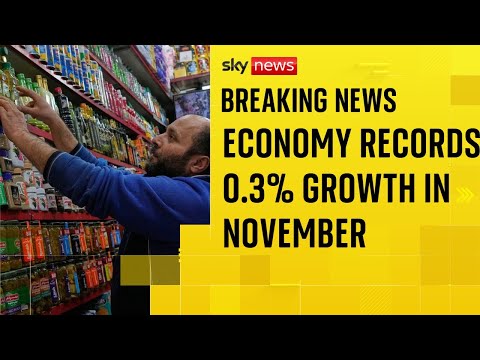 Economy records 0.3% growth in November