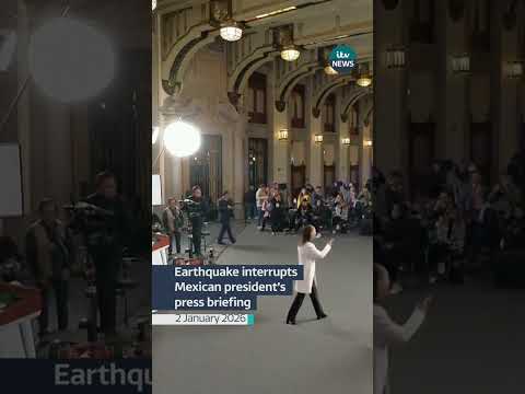 The quake had a preliminary magnitude of 6.5 #itvnews #mexico