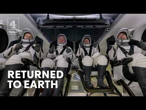 NASA astronauts returned to Earth in first-ever medical evacuation